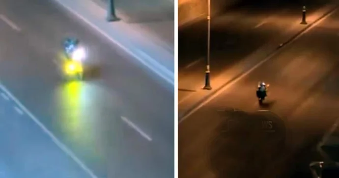 Gecə saatlarında insanları yatmağa qoymayan motosiklet sürücüsü VİDEO