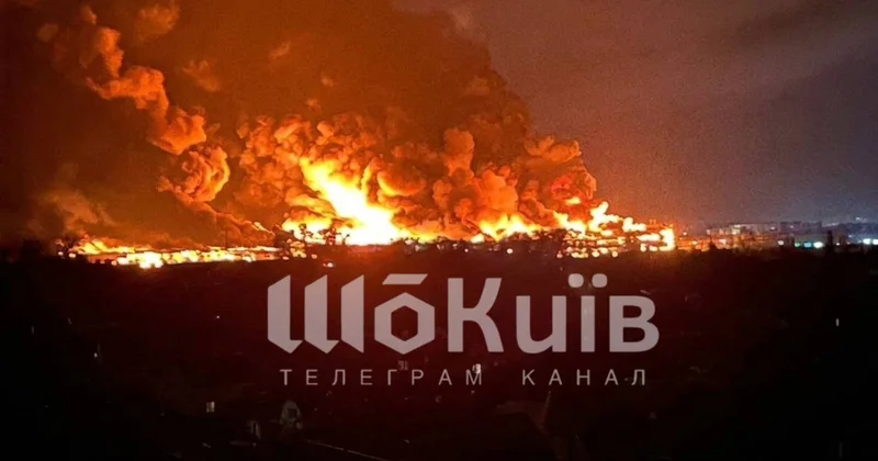 Rusiya Kiyevə çoxlu sayda ballistik raket atdı FOTO VİDEO