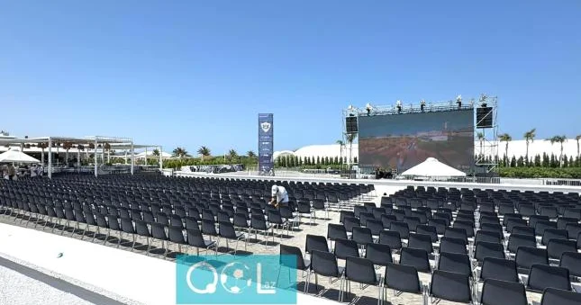 Qarabağ ın oyunu üçün Bakıda 3 min yerlik zona yaradıldı Video