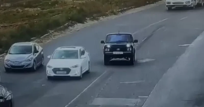 В Абшеронском районе арестован автохулиган Видео
