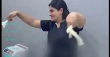 Saç ustası olduğu deyilən həkimin qeyri etik görüntüləri: Rəqs edib, qılınclaşdılar VİDEO