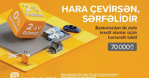 Hara çevirsən sərfəli kredit “Expressbank”da