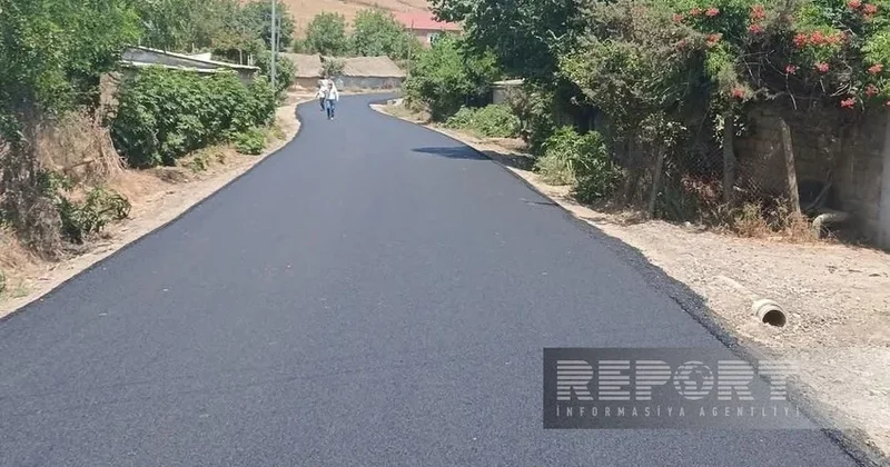 Cəlilabadın 4 kəndini birləşdirən yola asfalt örtüyü çəkildi