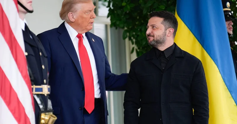 Zelenski Trampa qolf sopası, ABŞ lideri ona Ağ Evin açarını hədiyyə etdi