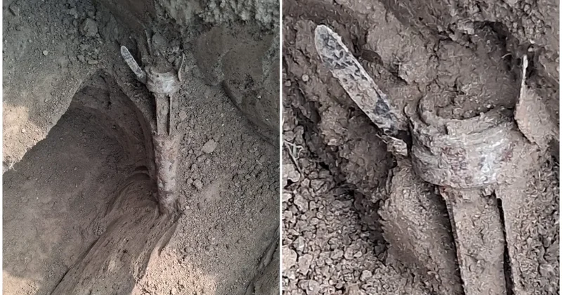 Ağdamda qəbiristanlıqda hərbi sursat tapılıb