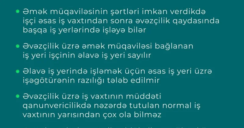 Nazirlik: Əlavə iş yerində də işləyə bilərsiniz