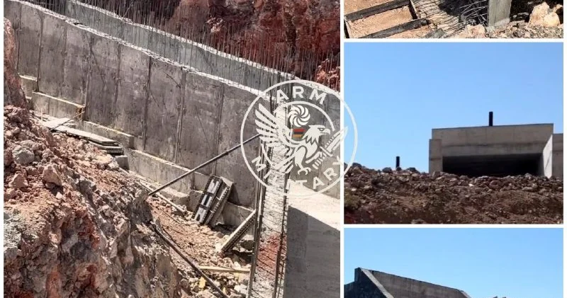 Ermənistan Azərbaycanla sərhəddə beton istehkamlar qurur