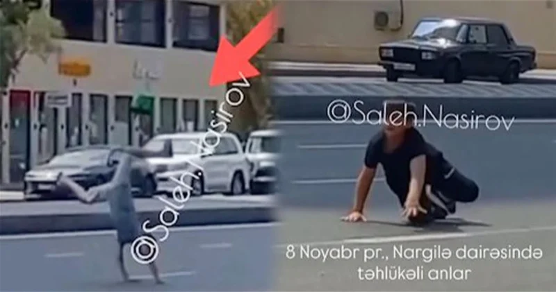 Подростки устроили опасные трюки на дороге в Баку: приняты меры ВИДЕО