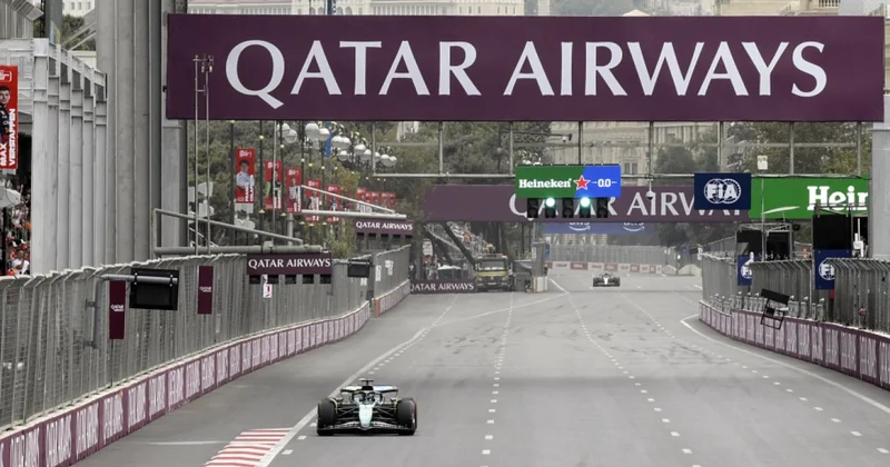 Trasa kənar elementlər düşdü Formula 1 dayandırıldı (YENİLƏNİB)