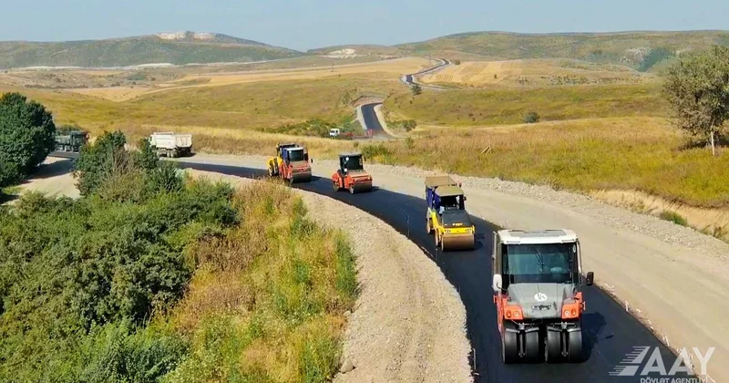Suqovuşan Kəlbəcər yolunun tikintisi ilə bağlı son durum GÖRÜNTÜLƏRR