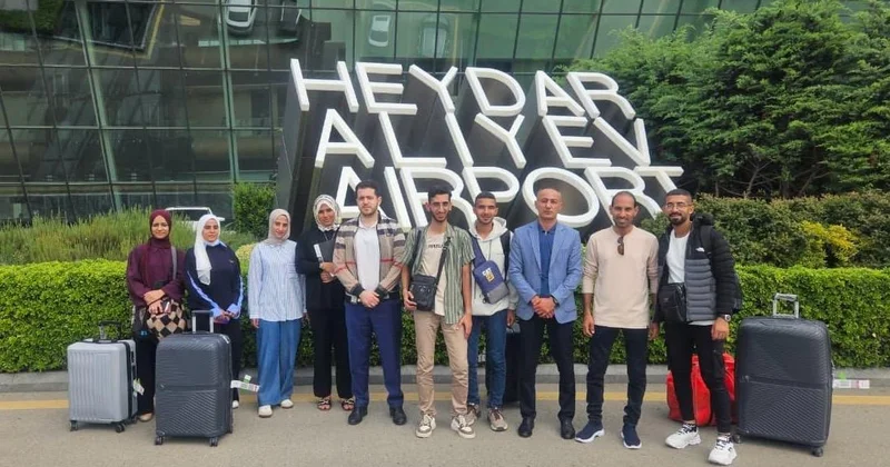 14 fələstinli tələbə ölkəmizdə təhsil almaq üçün Qəzza bölgəsindən təxliyə edilib XİN FOTO