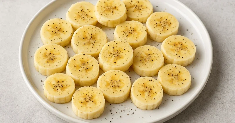 Banana qara bibər səpib yeyin Faydaları