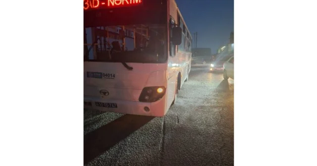Bakıda avtobuslar toqquşdu FOTO