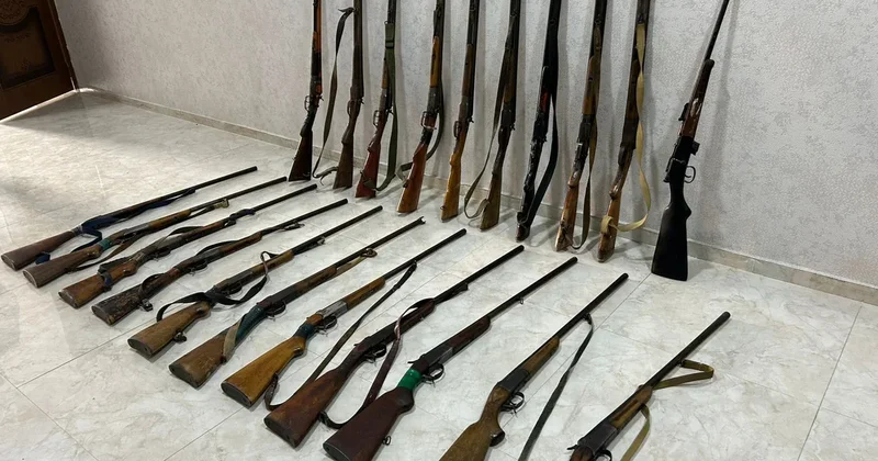 Ötən gün vətəndaşlarda qanunsuz saxlanılan 16 tüfəng aşkarlanıb