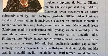 İstedadlı qələm əhli Esmira İsmayılovanın yeni kitabı çapdan çıxıb FOTO