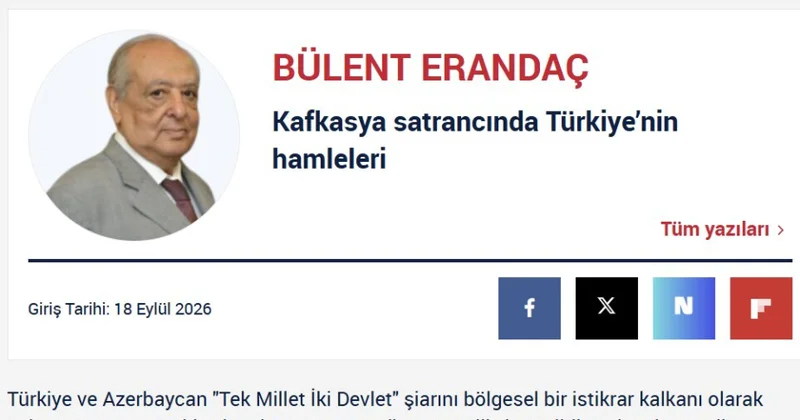 “Yeni Asır” qəzeti: Türkiyə və Azərbaycanın müttəfiqliyi regionda sabitliyin qalxanıdır