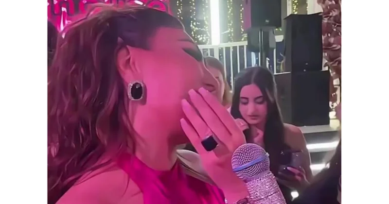 Şəbnəm Tovuzlu fanatına ağız büzdü (Video)
