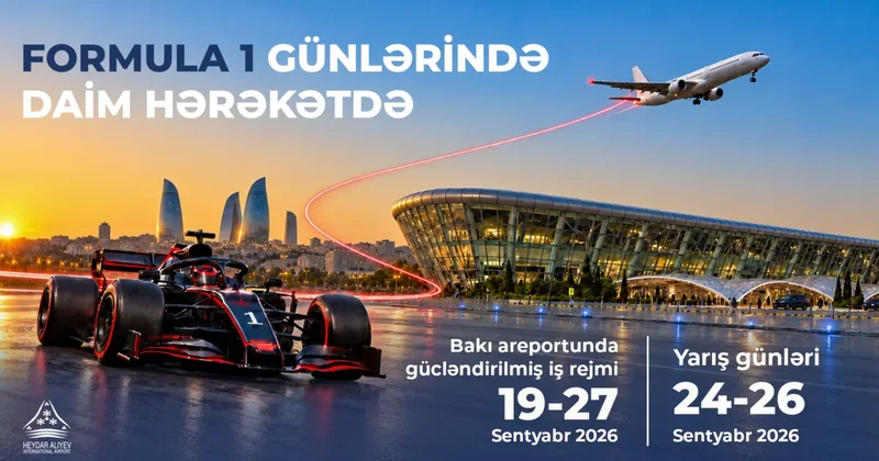 Bakı Aeroportu Formula 1 də gücləndirilmiş iş rejimində işləyəcək