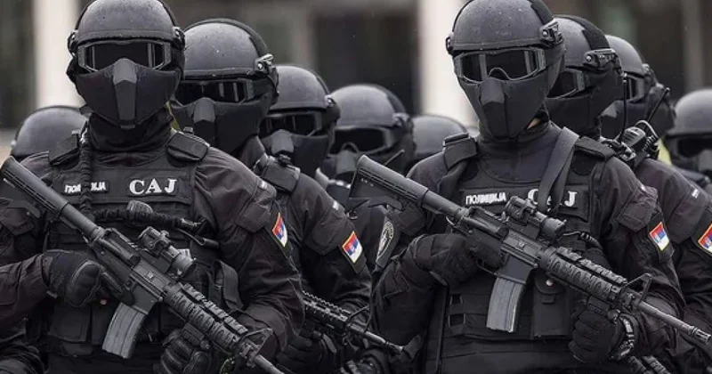 Сербский спецназ у боснийских границ