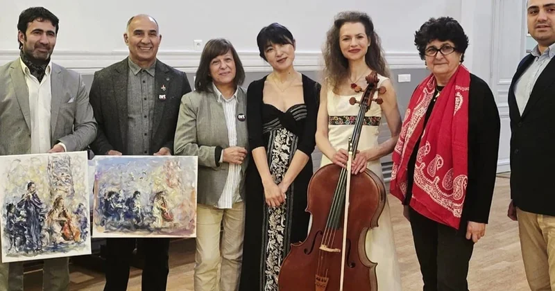 Parisdə Üzeyir Hacıbəylinin yubileyi münasibətilə konsert keçirilib FOTOLAR