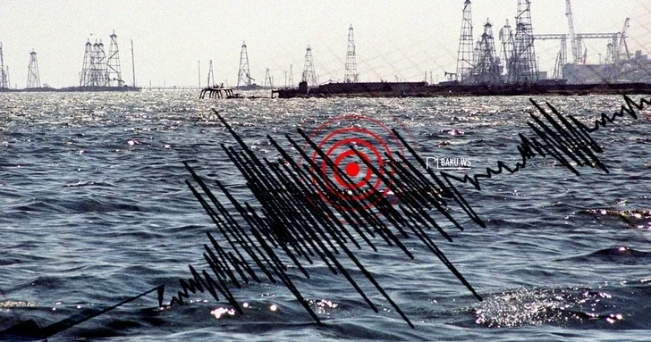В акватории Каспийского моря произошло землетрясение