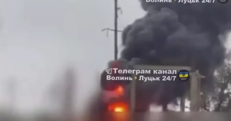Кадры полыхающей подстанции в пригороде Луцка ВИДЕО / ФОТО