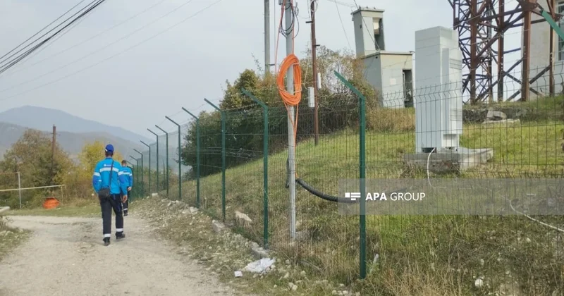 Ağdərədə 1 768 rabitə dirəyi basdırılıb, 334 km fiber optik kabel çəkilib