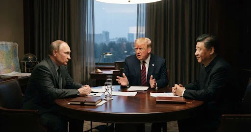 Путин предложил Трампу и Си Цзиньпину встретиться и вместе договориться о завершении войны в Украине
