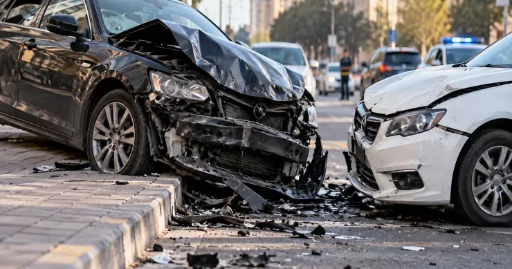 Bakıda iki avtomobil toqquşdu, 45 yaşlı qadın öldü
