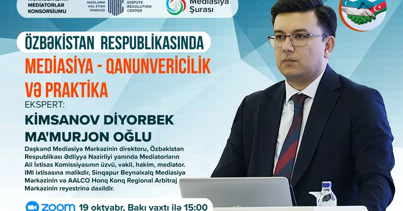 “Özbəkistan Respublikasında mediasiya qanunvericilik və praktika” mövzusunda onlayn təlim keçirilib FOTO