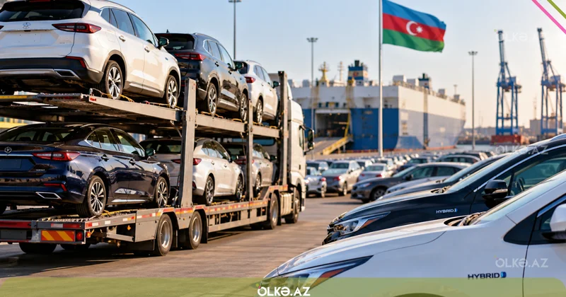Azərbaycana gətirilən avtomobillərin sayı açıqlandı Hibridlər diqqət çəkir