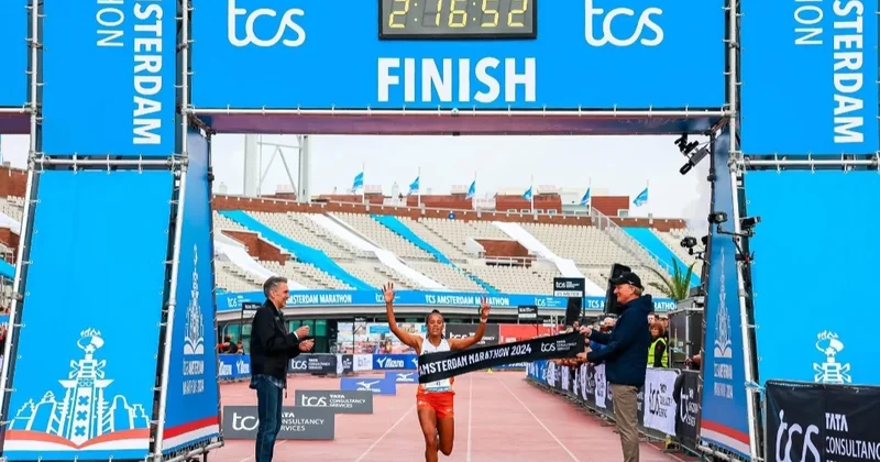 Efiopiyalı atlet Amsterdam marafonunda yeni rekord müəyyənləşdirib
