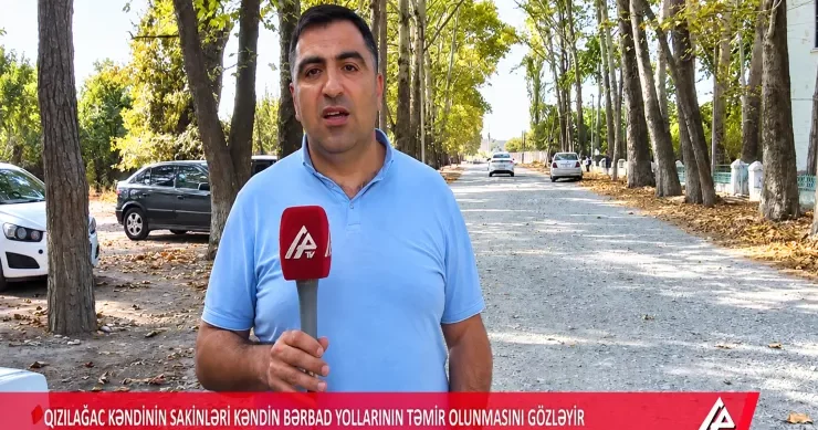 1960 cı ildən qalan yollar Göyçay sakinlərini bezdirib VİDEO