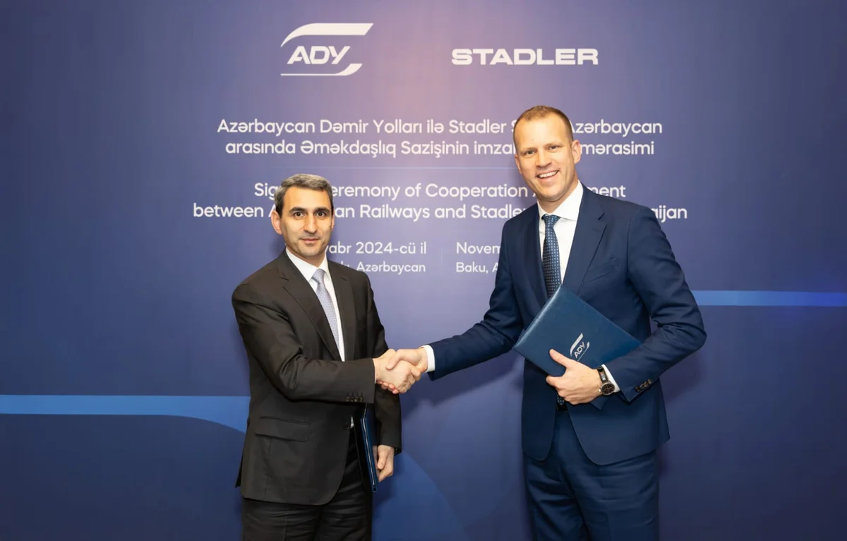 ADY və “Stadler Rail Group” arasında yeni müqavilə imzalanıb FOTO