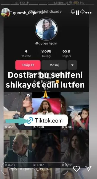 Tanınmış aktrisanın adından dələduzluq edilir Ehtiyatlı olun!