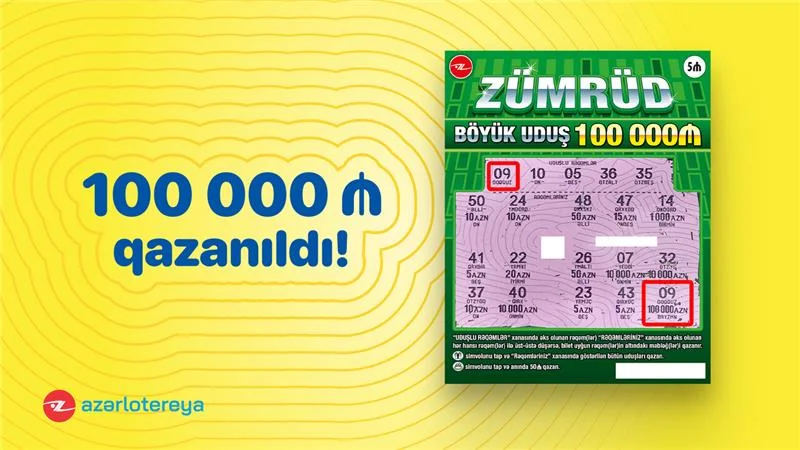 “Zümrüd” ani lotereyasında böyük uduş 100 000 qazanıldı