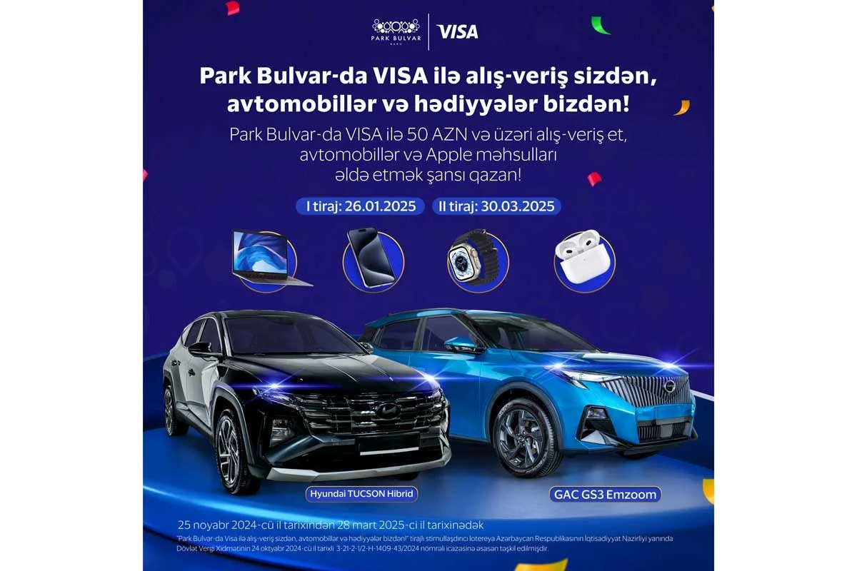 “Park Bulvar” Ticarət Mərkəzində VİSA ilə möhtəşəm lotereya FOTO