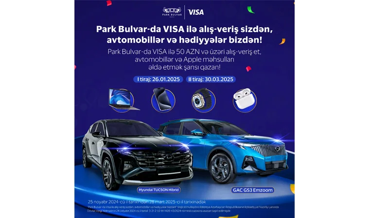 Park Bulvar Ticarət Mərkəzində VİSA ilə möhtəşəm lotereya