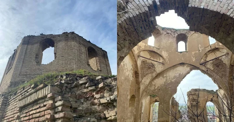 Şabranda IV əsrin abidəsi baxımsızlıqdan dağılır FOTOLAR