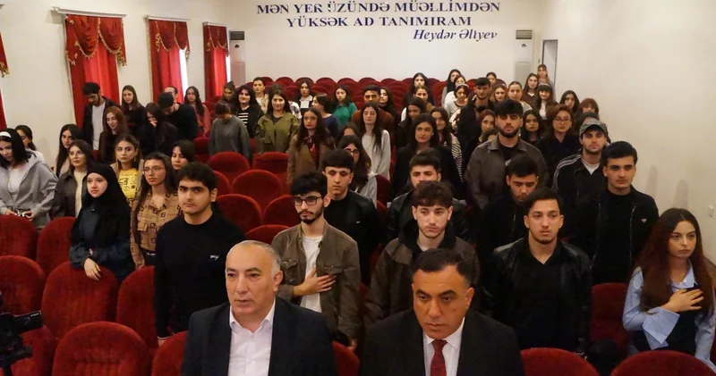 Azərbaycan Dövlət Pedoqoji Unveristetində Tarix Zəfərin ideoloji əsaslarının gənclər arasında təbliği layihəsi çərçivəsində sonuncu maarifləndirici görüş keçirildi