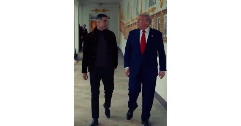 В Белом доме показали встречу Роналду и Трампа ВИДЕО