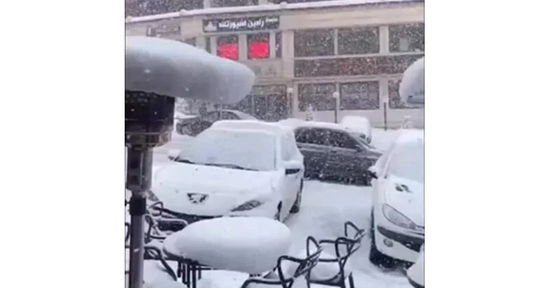 Засуха закончилась снегопадом в Иран ВИДЕО