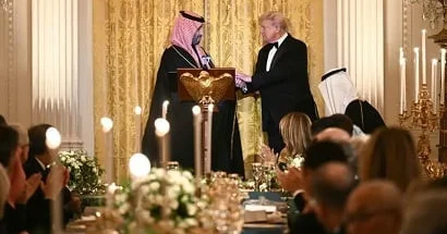 Трамп накрыл шикарный стол для Саудовского принца