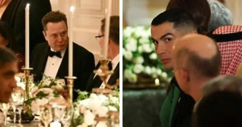 Маска и Роналду заметили на званом ужине в Белом доме ВИДЕО