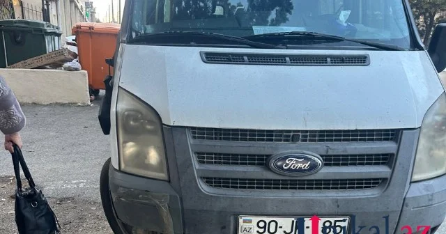 Bakıda Ford 5 avtomobilə çırpıldı VİDEO