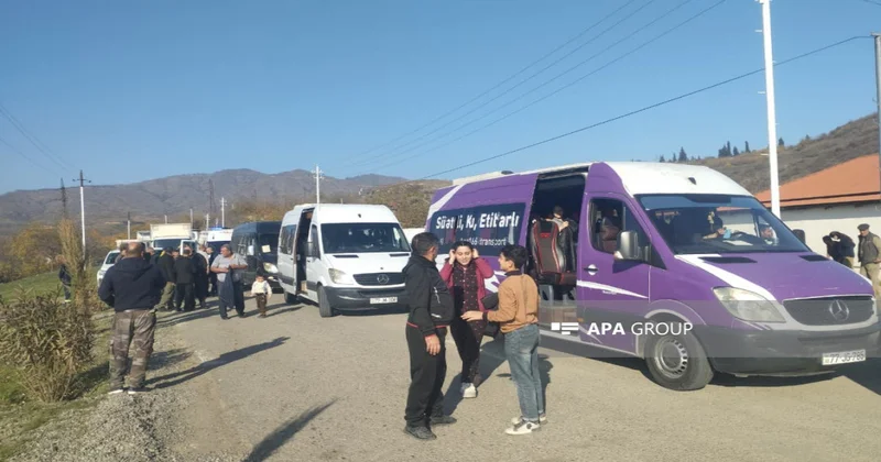 Növbəti növbəti köç karvanı Xocavəndin Sos kəndinə çatıb VİDEO FOTO