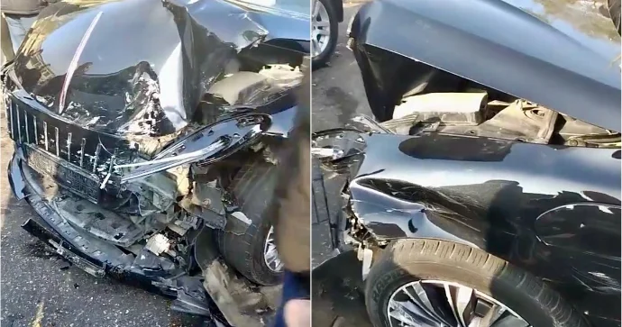 Nərimanovda zəncirvari qəza: Üç maşın toqquşdu, bir nəfər yaralandı VİDEO