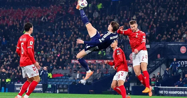 Şotland futbolçudan gözəl qol VİDEO