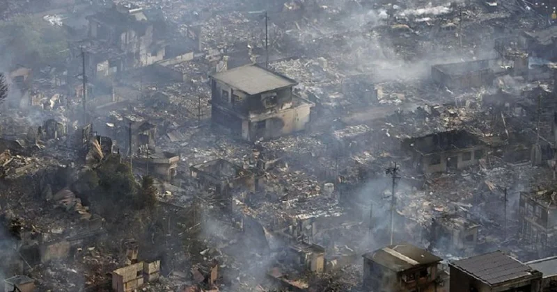 Yaponiyada yanğın 170 binanı xarabalığa çevirib