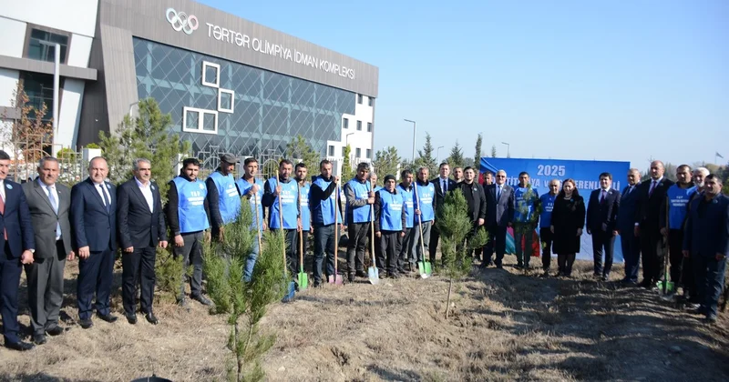 Tərtərdə Yeni Azərbaycan Partiyasının təsis edilməsinin 33 cü ildönümü münasibətilə ağacəkmə aksiyası keçirilib